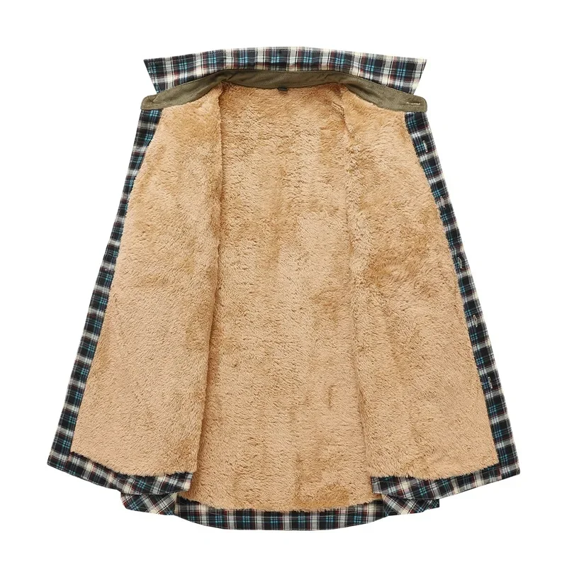 Мужская повседневная рубашка в американскую клетку с длинными рукавами. Новый