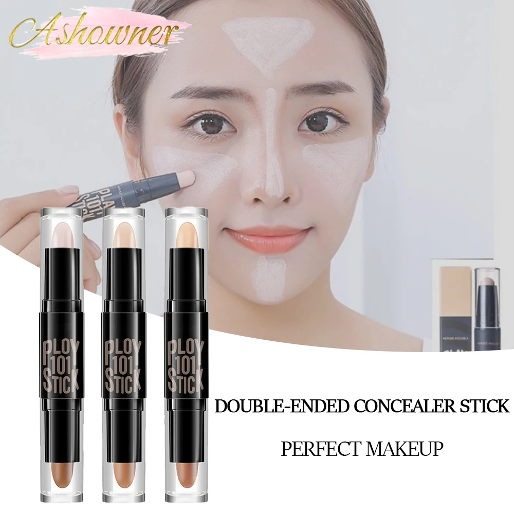 

Double V Head Face Contour Stick, High Light Concealer Shadow Pen, Waterproof and Sweatproof, Long-lasting Makeup
