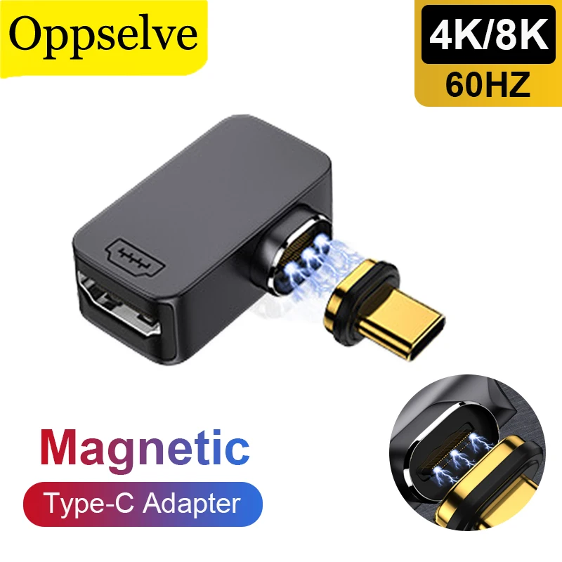 

Magnetic Type C Adapter USB C Male To VGA/HDMI-compatible/DP/Mini DP/RJ45 4K/8k 60Hz Vedio Converter For Laptop Samsung Laptop