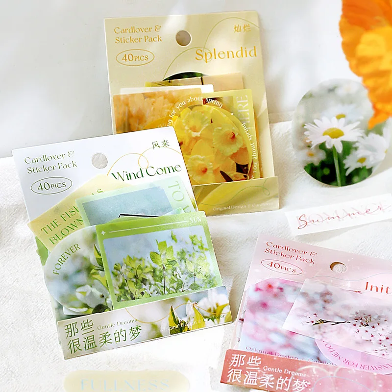 

40 шт., декоративные наклейки для журнала Kwwaii