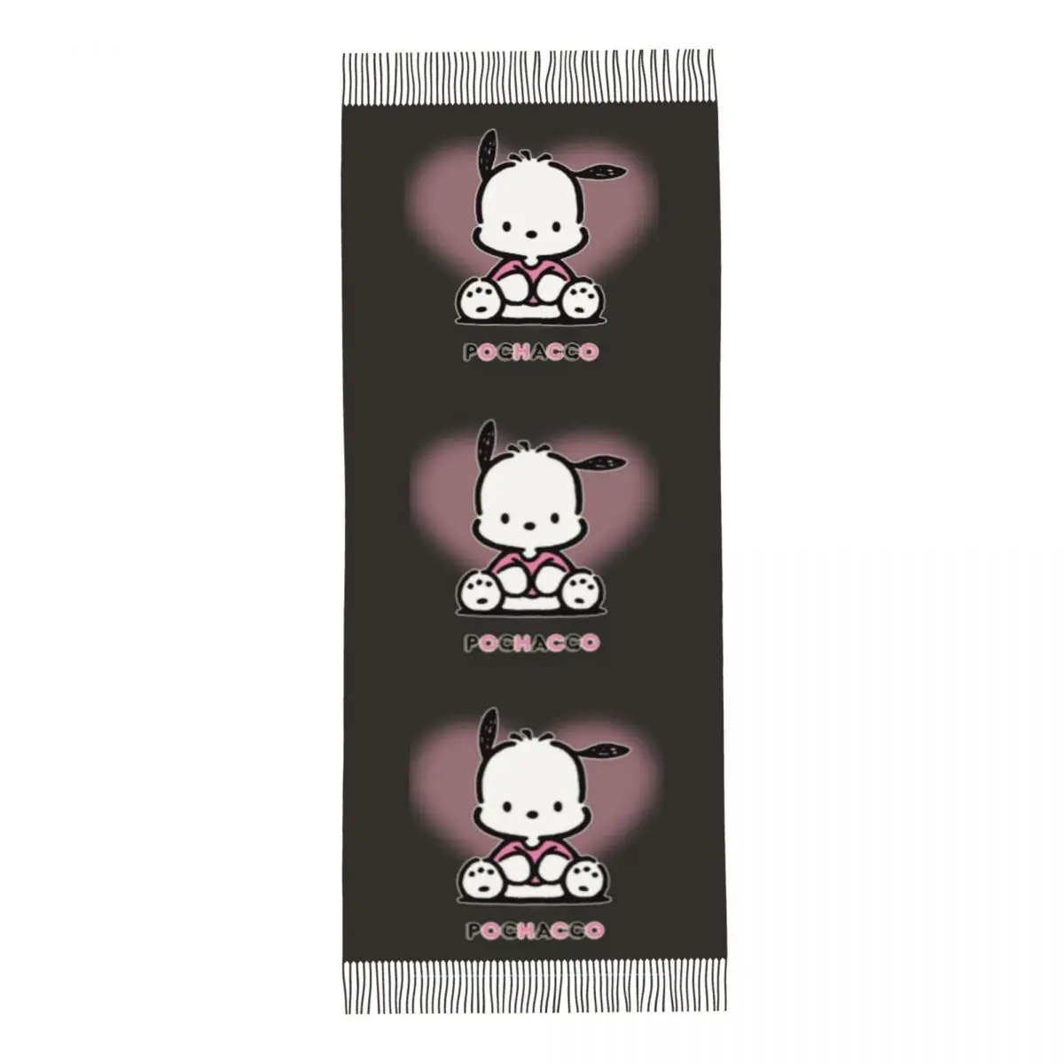 Шарф унисекс с мультяшным принтом