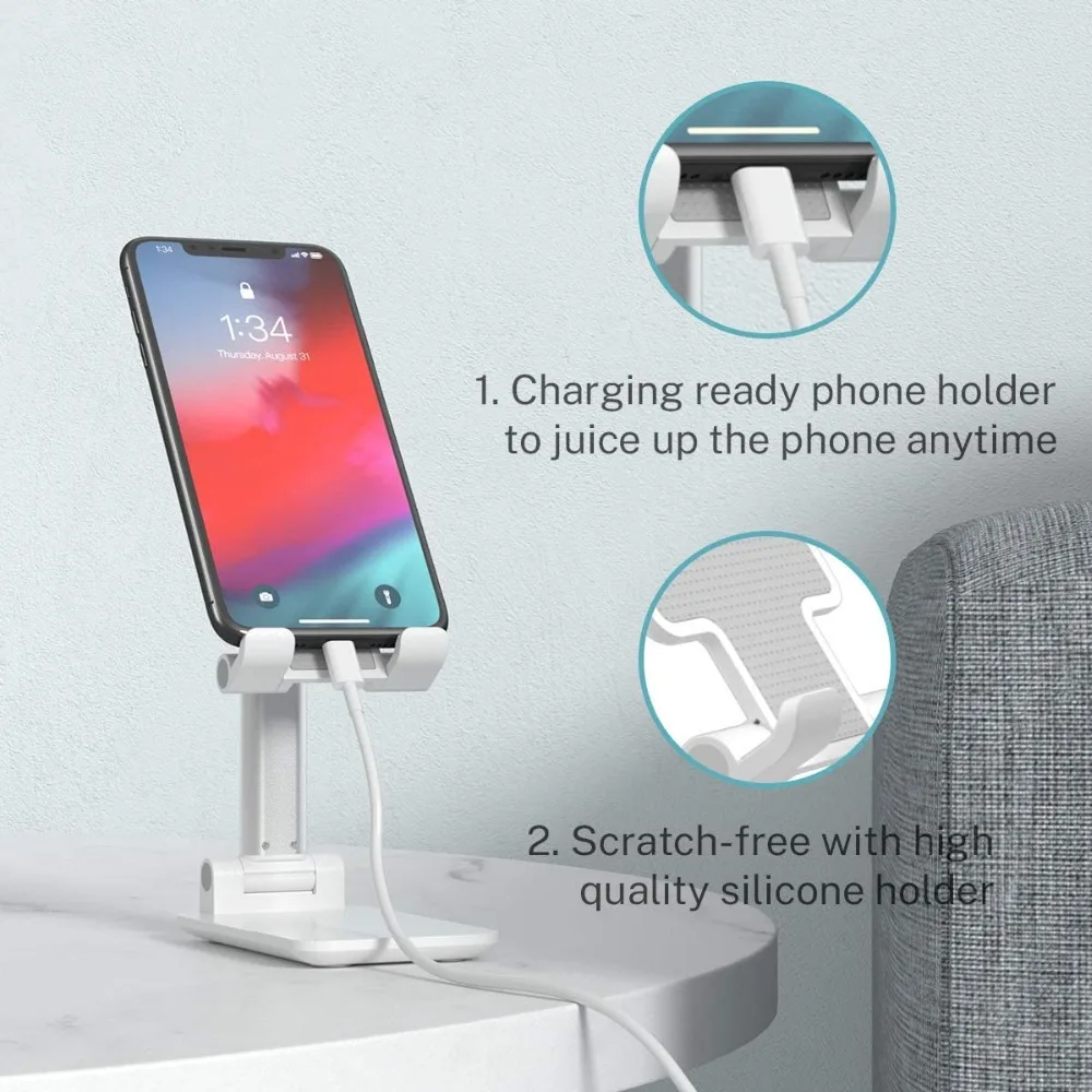new desk mobile phone holder stand for iphone ipad xiaomi adjustable desktop tablet holder universal table cell phone stand free global shipping