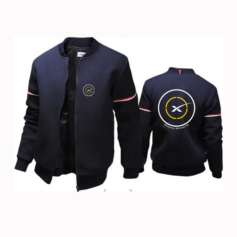 

2022 SpaceX Space X Logo Printing Men's Thick Spring Autumn High Street Flight Pilot Air Force Bomber Jacket