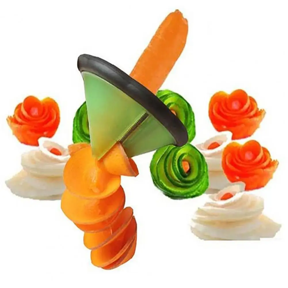 

Convenient Reusable Manual Tool Melon Fruit Spiral Slicer Cooking Tool Labor-saving Melon Fruit Slicer Kitchen Supplies