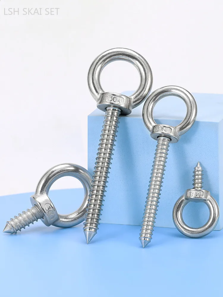5/10 шт. подвесные кольцевые винты из нержавеющей стали 304 саморезы с кольцевым