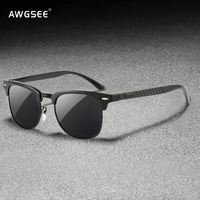 polarized sunglasses men women semi rimless driving mirror sun glasses metal frame goggles 100 uv blocking