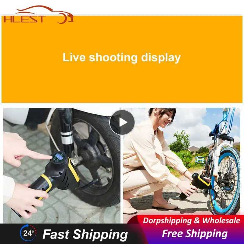 

120w Rechargeable Air Compressor Portable Car Tire Inflator Led Light Inflatable Pump Car Accessories Air Pump Wireless Handheld