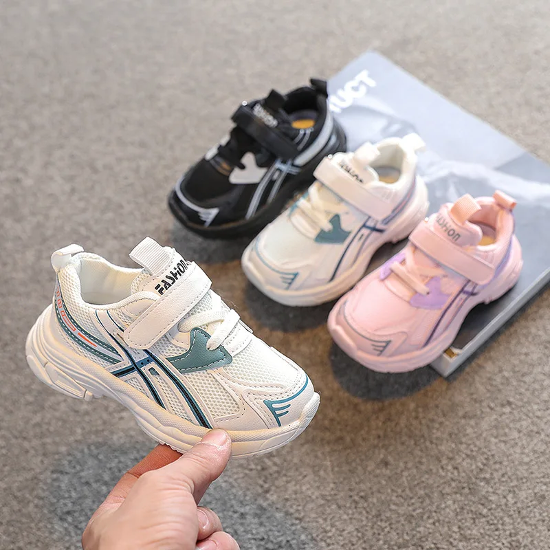 

Children 1-6 Years Old Mesh Cloth Breathable Walking Shoes Sneakers Spring 2022 New Boys and Girls Non-slip Dad Shoes for Kids