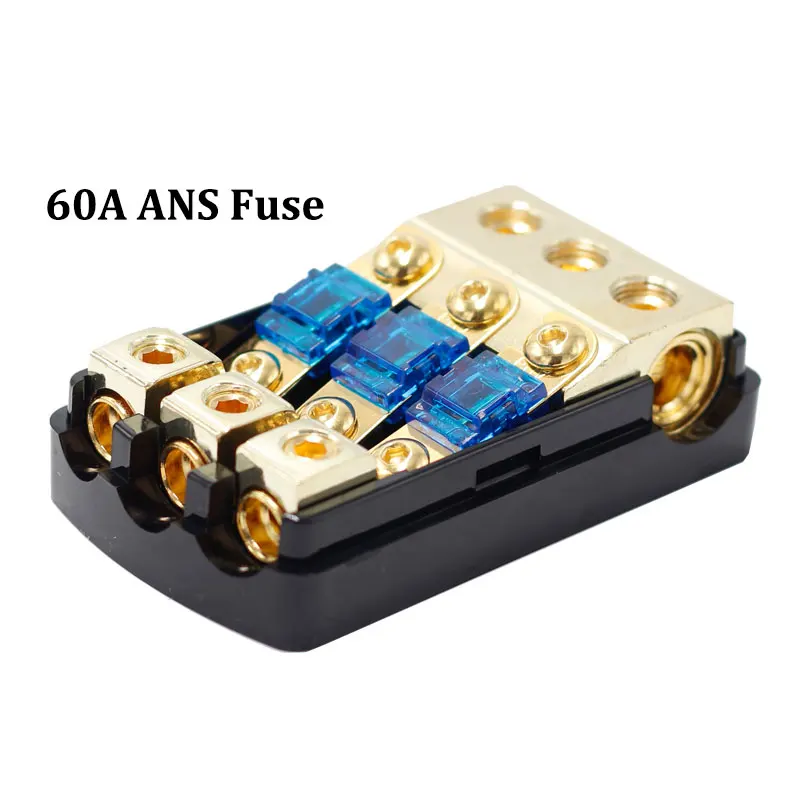 Держатель плавкого предохранителя для аудио 0 4 Калибр до 8 60 А 80 100 30 мини 3-х