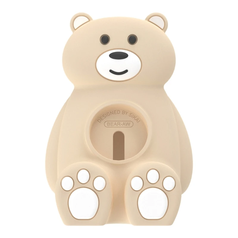 

Сменный силиконовый держатель для часов, подставка с мультяшным медведем, зарядная док-станция для умных часов iOS SE 1 2 3 4 5 6 7