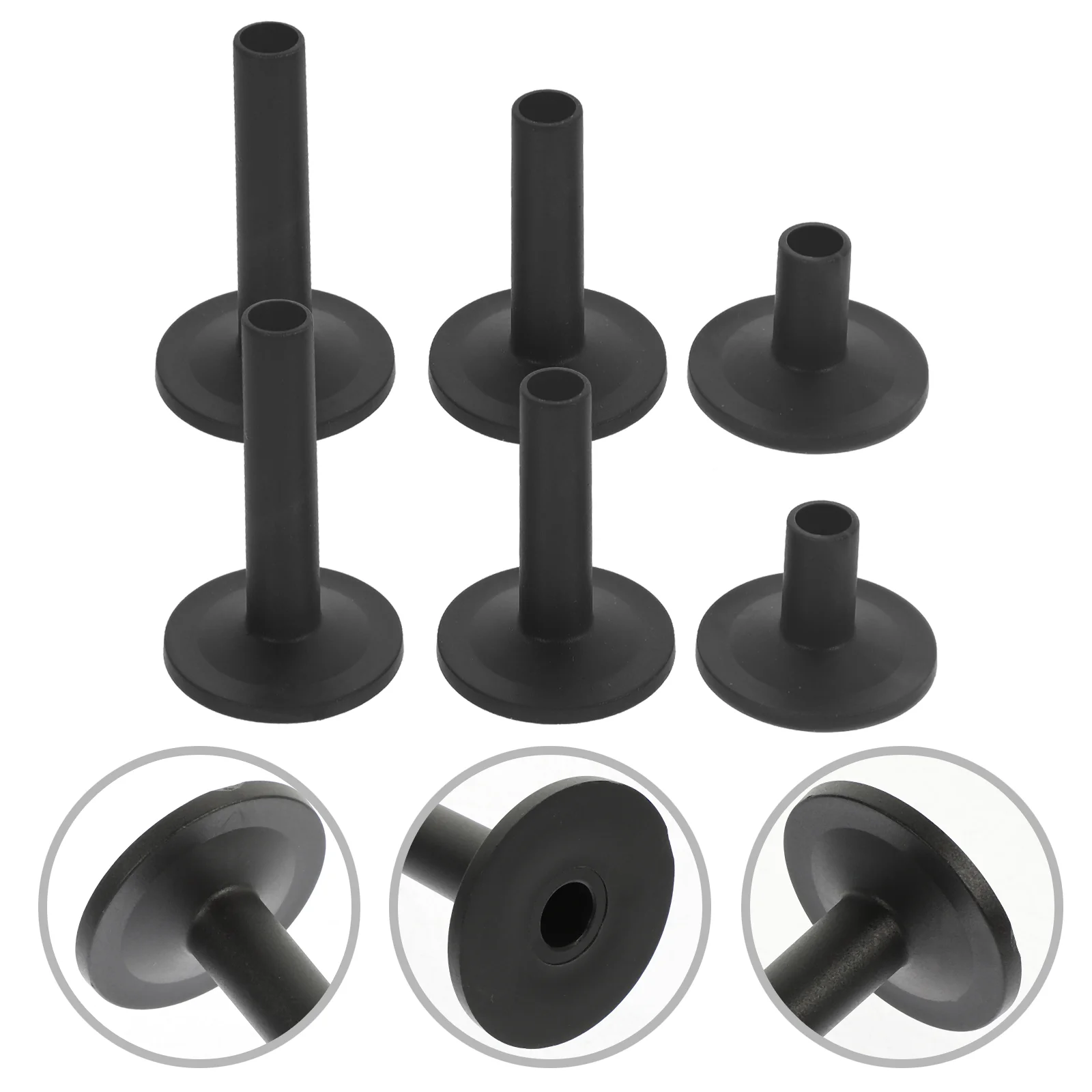

12 Pcs Drum Kit Cymbal Support Professional Supplies Sleeves Base Trumpet Stand Plastic Small Tool