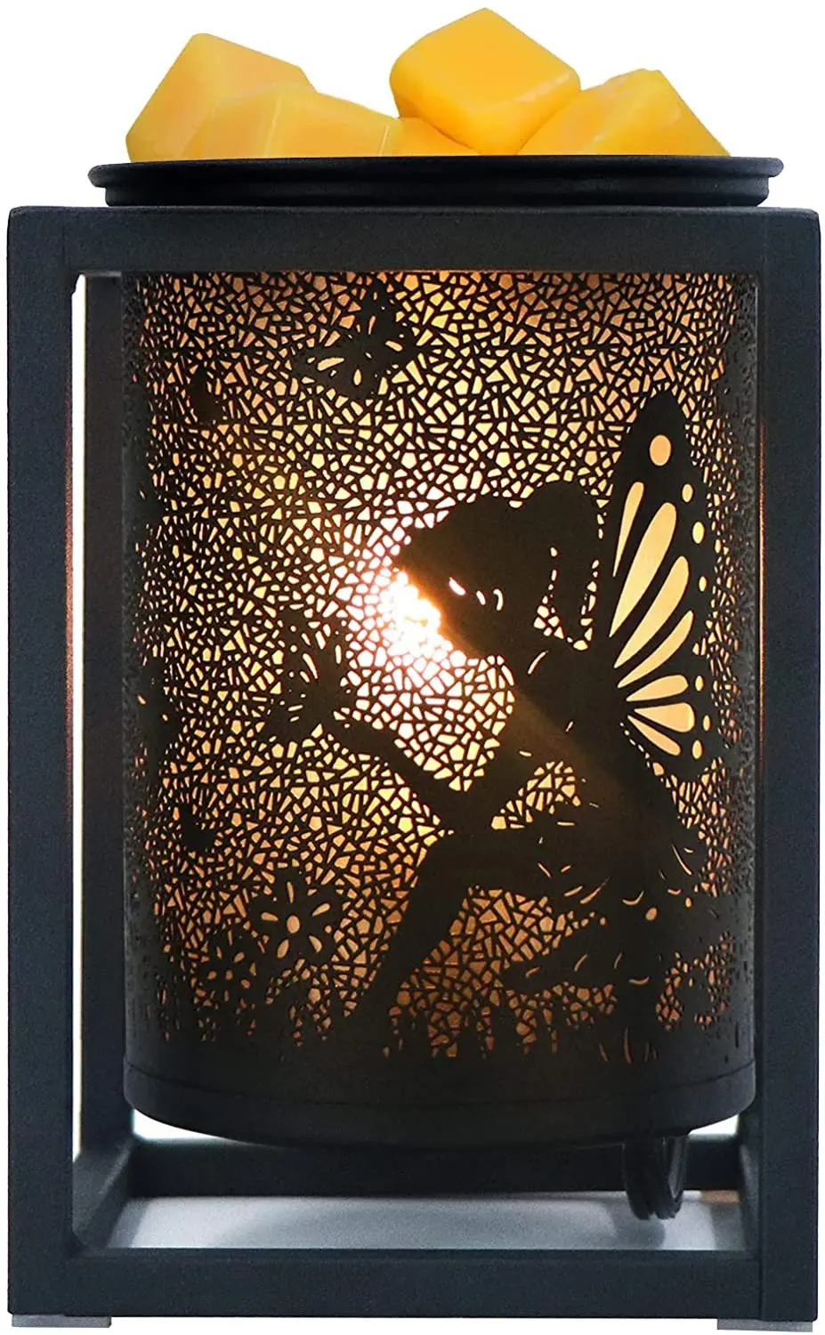 

Retro Fairy Wax Warmer Metal Heater, Wax Melts Candle Wax Warmer for Home Office Decor