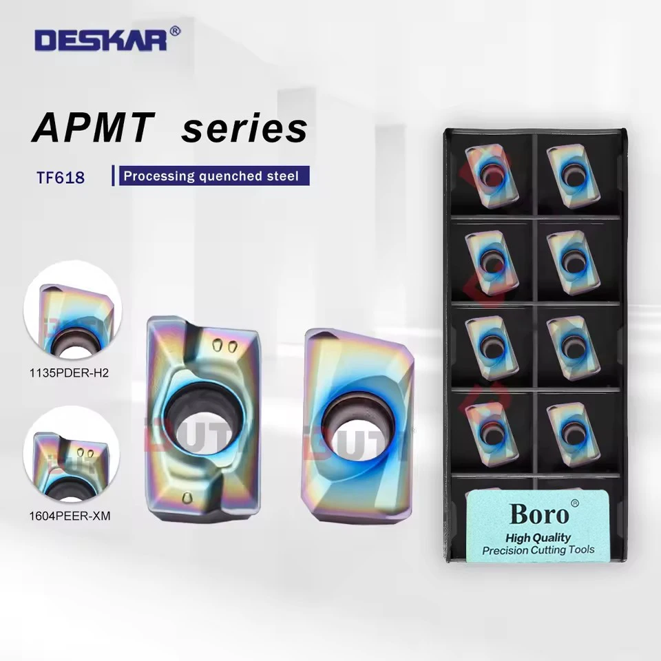 

DESCAR 100% оригинал APMT1135PDER XM H2 APMT1604PDER XM H2 APMT605PEER XM TF618 APMT1135PDER-M2 TF618 Токарная обработка из закаленной стали Bla