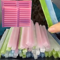 new silicone long tube ice cream mold ice cube tray handheld popsicle molds drink decoration cookie mould kitchen tools for kids