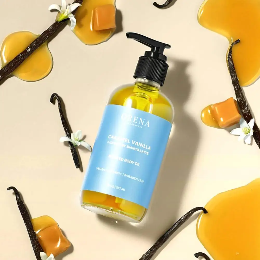 237 мл карамельное ванильное масло для тела с ароматом Orena увлажняющее и