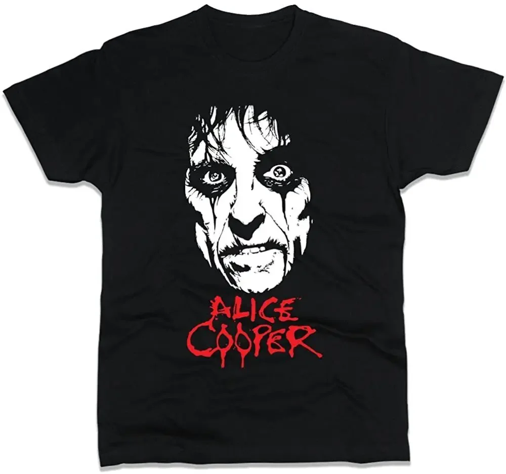 Черная футболка Alice Cooper Tour Conert с коротким рукавом все размеры