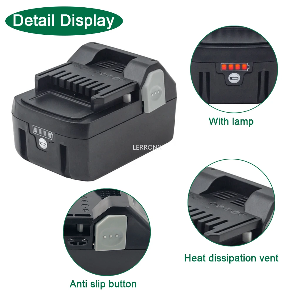 Литий-ионный аккумулятор BSL1850 BSL1860 BSL1840 18 В 6 Ач/8 Ач для электроинструмента Hitachi HiKOKI