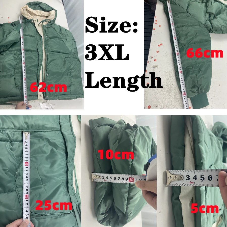 Oversized Winter Hooded Warm Thicken Fluffy Women Jacket Short Basic Solid Parka Loose Korean Coat Waterproof Snow Wear Outwear