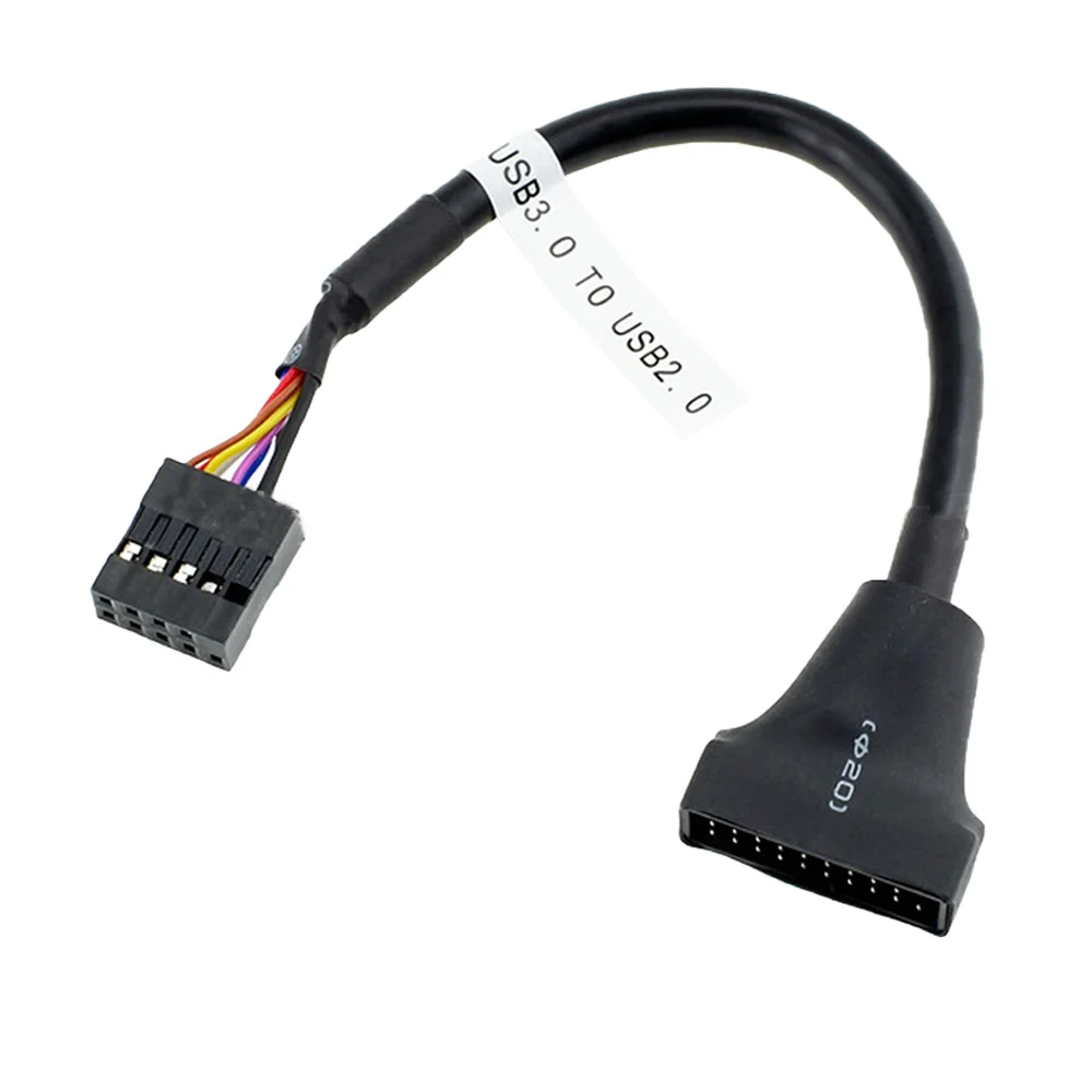 

USB 2,0 9-контактный адаптер для материнской платы USB 3,0 20-контактный кабель высокоскоростной кабель для передачи данных 480 Мбит/с качество горячая Распродажа аксессуары для кабелей