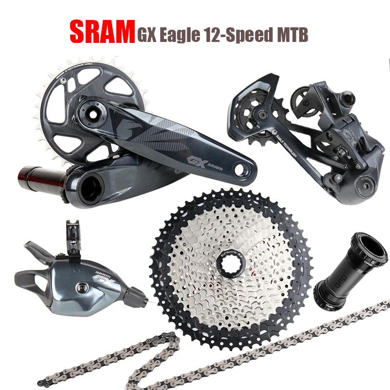 

2021 NEW SRAM GX EAGLE 1x12 12 Speed Groupset DUB Kit Trigger Shifter Rear Derailleur 11-52T k7 HG Cassette Chain Crankset