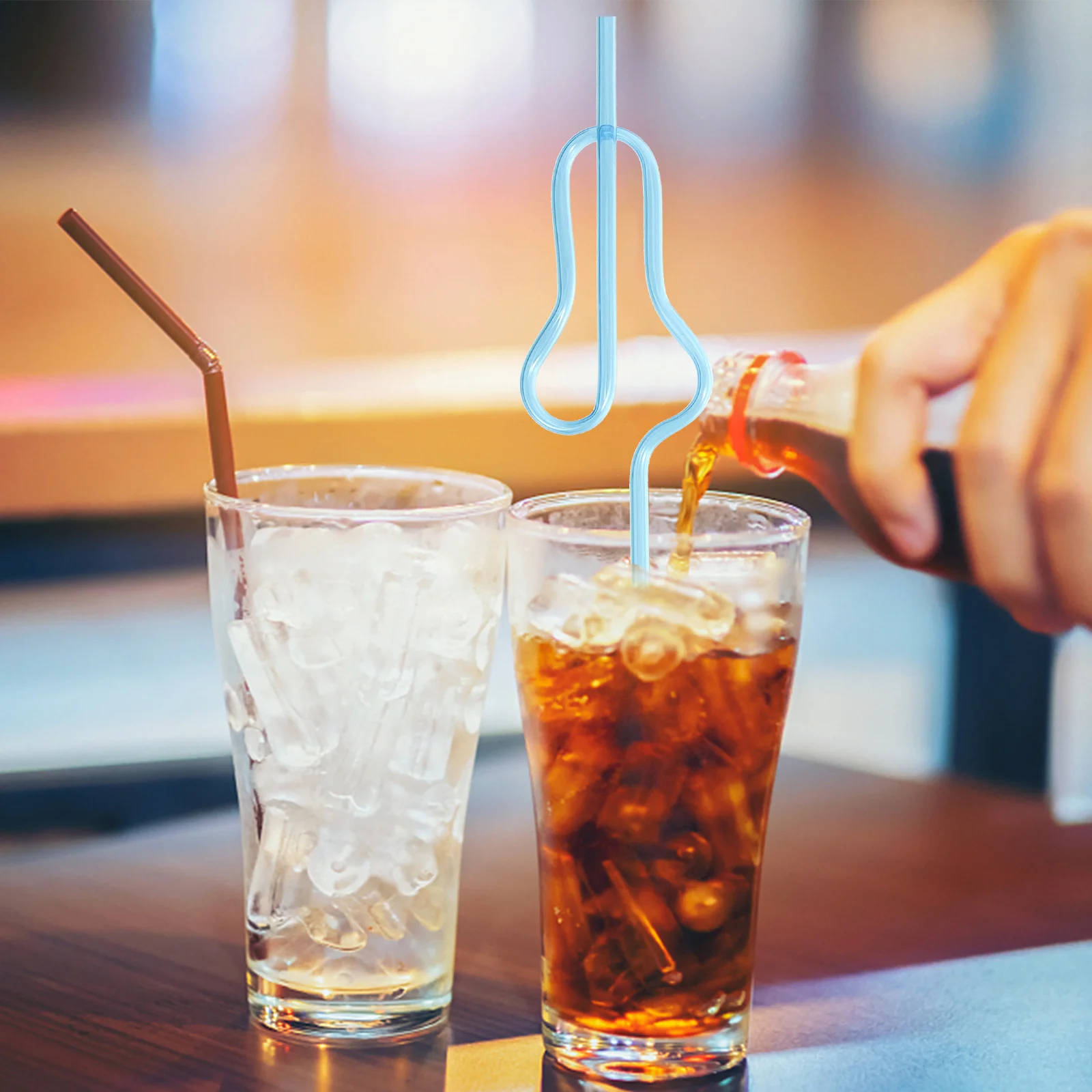 

1 Set of Disposable Juice Drinking Straws Coffee Mixing Straws Practical Straws Summer Beverage Straws
