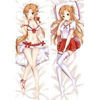 anime sword art online dakimakura yuuki asuna huggable body pillowcover otaku cosplay diy custom bedding cushion pillowcase gift