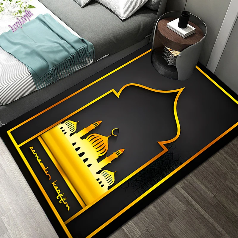 

Muslim Prayer Rug Floor Mats Carpet for Living Room Doormat Plush Non-slip Chair Mat Bathroom Carpet Furry Carpet In The Bedroom
