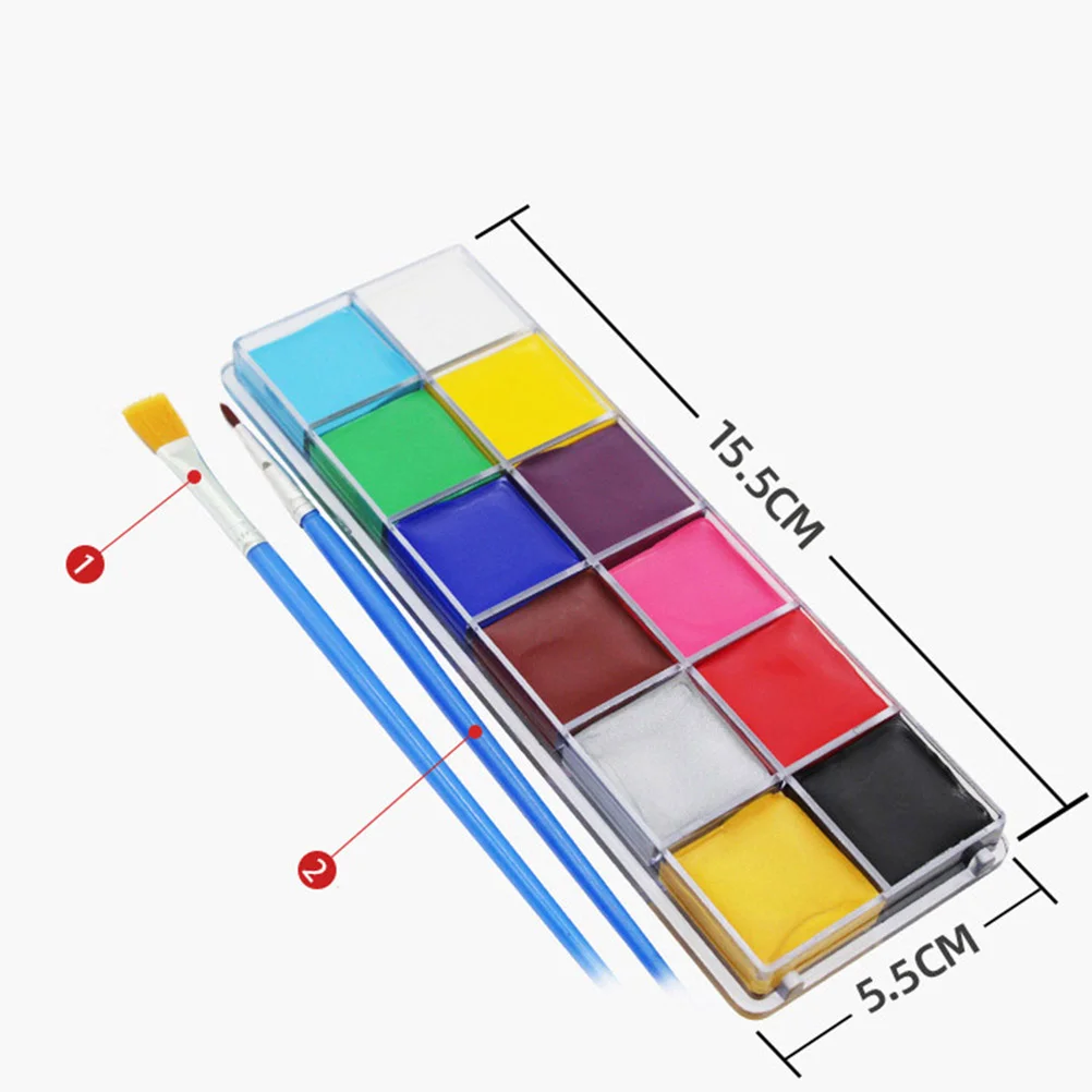 

1pc 12 Colors Bady Set Safe Makeup Adornment Premium Face for Dancing Party