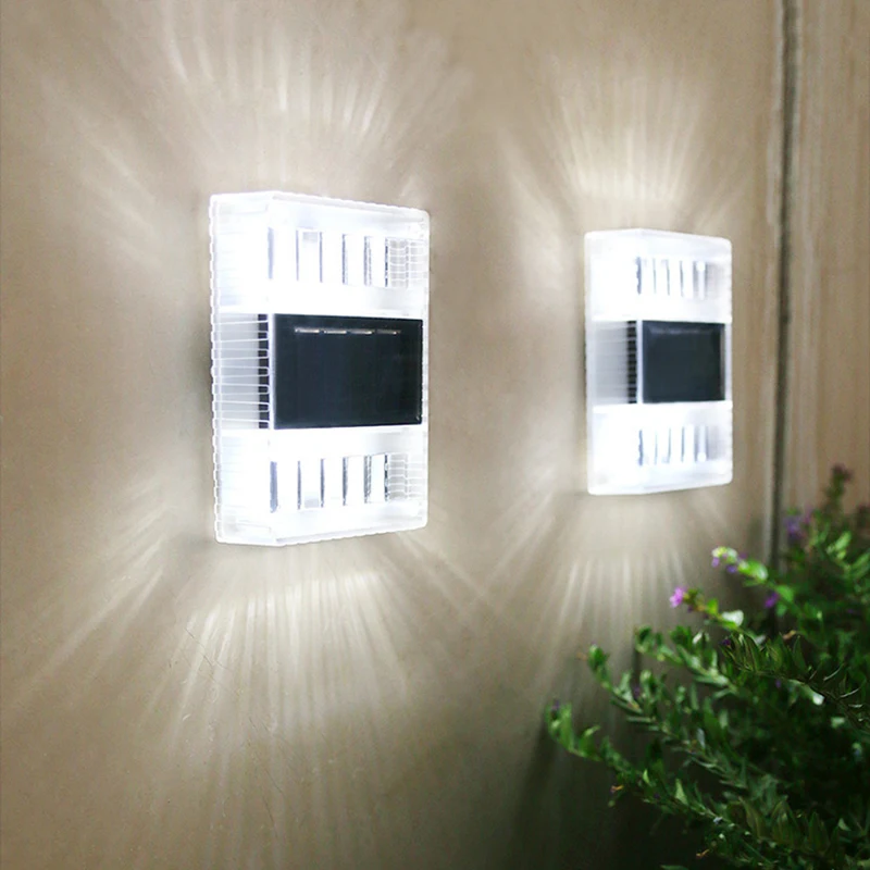 

Wall Lamp Solar LED Light Outdoor Fence Lights House And Garden Waterproof Sconce Lamp Garden Decoration Solar Street Lamp