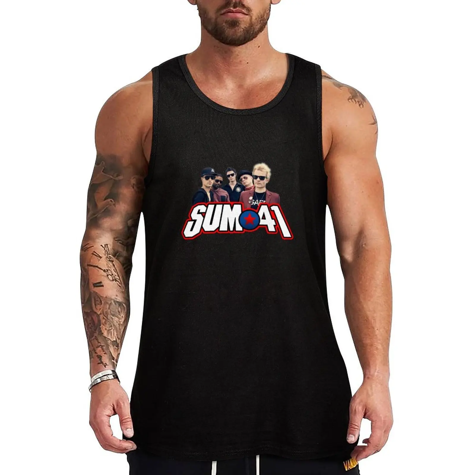 Фото стиль лорда < < sum 41 sum 41 41, 41, Майка для фитнеса и тренажерного зала, быстросохнущая легкая футболка №1