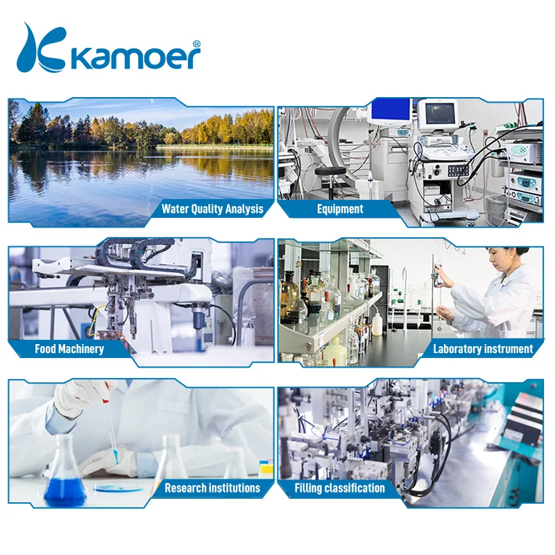 Перистальтический Насос Kamoer KCS3 с резьбовым соединением и шаговым двигателем 24 В