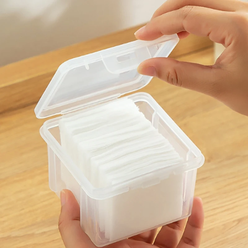 С крышкой тампонов органайзер для косметики ящик хранения настольный