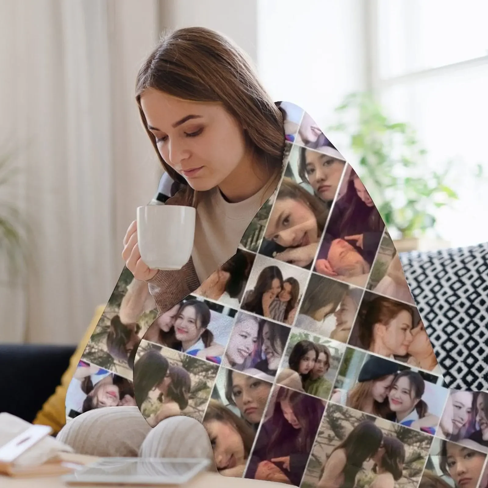 Плед Clingy Freenbecky утолщенные одеяла для диванов гигантские