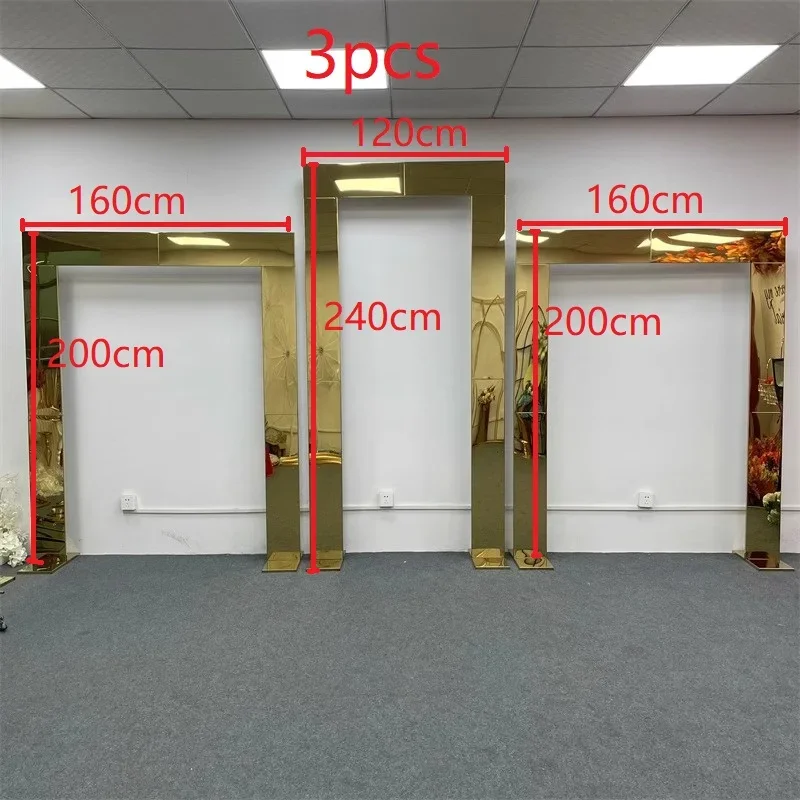 1 шт. или 3 Блестящий Золотой фон для свадебной церемонии с дверью и аркой из