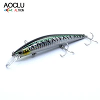 aoclu jerkbait wobblers 4 colors 12cm 20 0g hard bait minnow crank fishing lures magnet weight transfer system for long casting