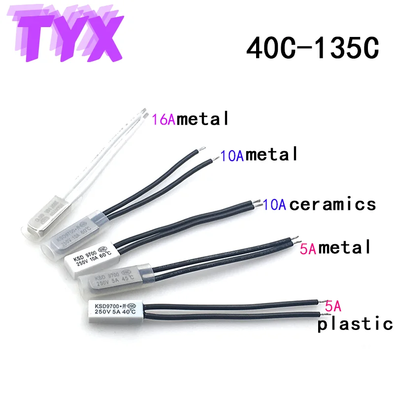 Термостат KSD9700 40C-240C 45C 50C 55C 60C 65C устройство для сварки температурный