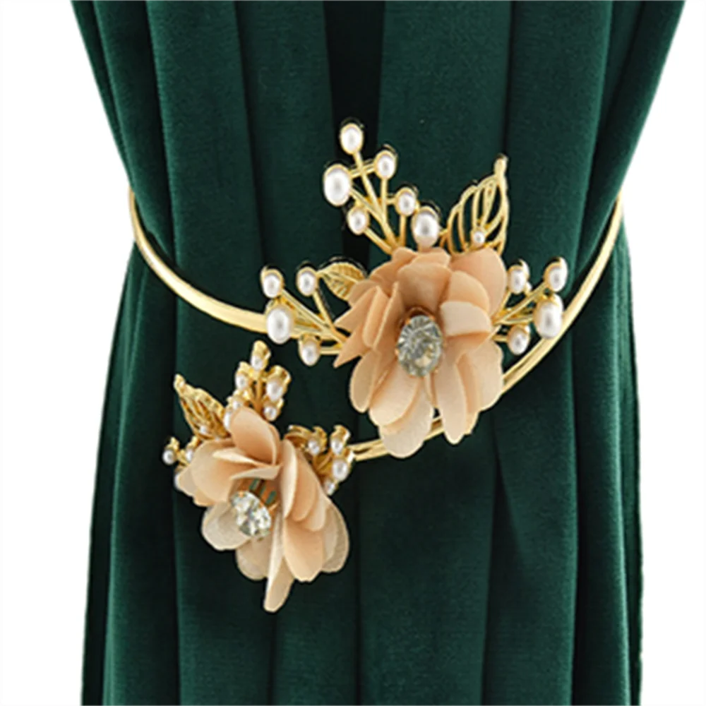 Декоративный зажим для штор складной золотой античный ретро