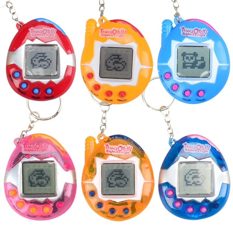 

1PCs Transparent Electronic Pets Virtual Pets 90S Nostalgic 168 Pets In One Virtual Cyber Digital Pet Toys Pixel Funny Play Toys