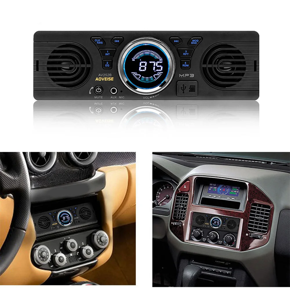 

Автомагнитола, стерео-система с MP3-плеером, FM/USB/TF/AUX, с 2 динамиками