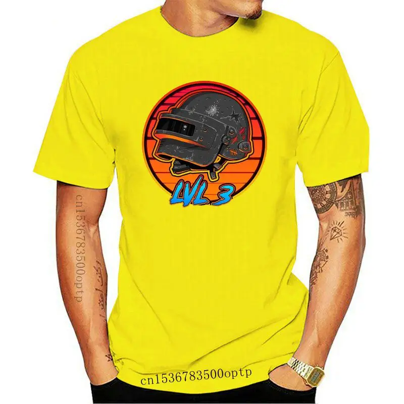 

Camiseta de manga corta para hombre, camisa con estampado de casco bonito, 100% algodón, ropa de cuello redondo, novedad
