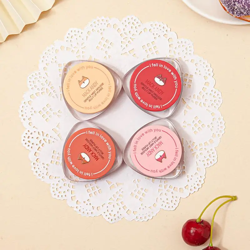 

ELECOOL 4 Colors Sexy Red Lipsticks Lip Mud Waterproof Lip Glaze Tint Long Lasting Non-Stick Cup Lip Stick Makeup Cosmetics Tool