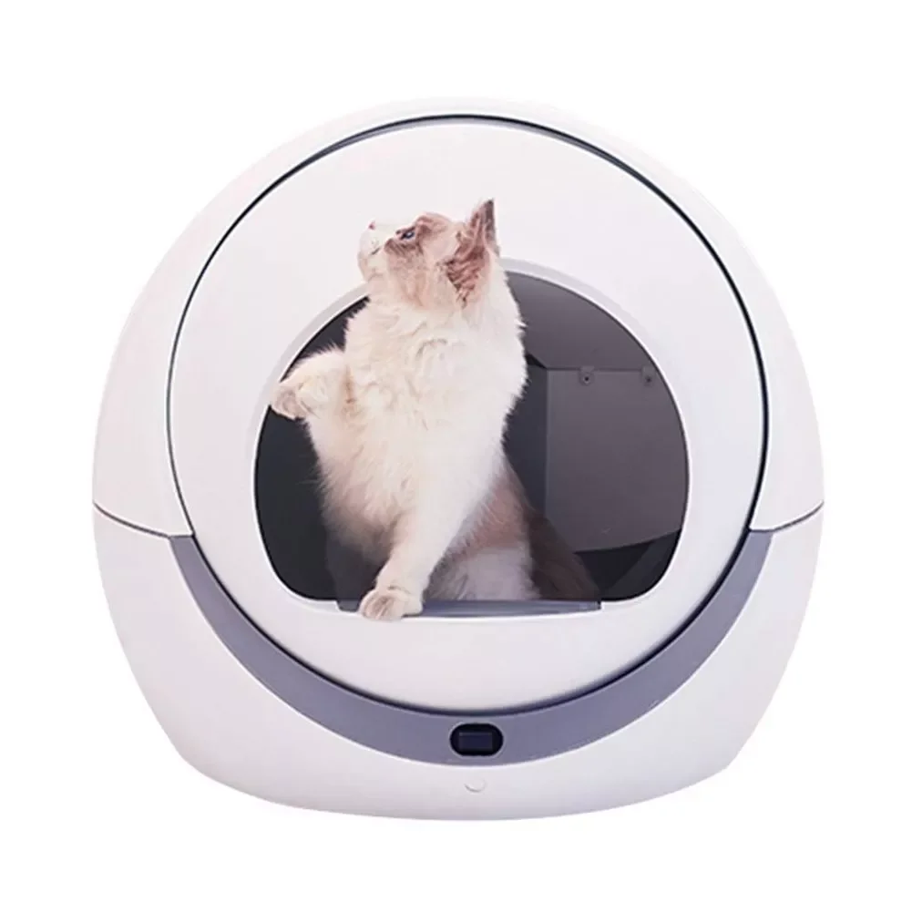 

Automatic Self Cleaning Cats Sandbox Smart Litter Box Closed Tray Toilet Rotary Training Detachable Bedpan Pets Accessories Mat