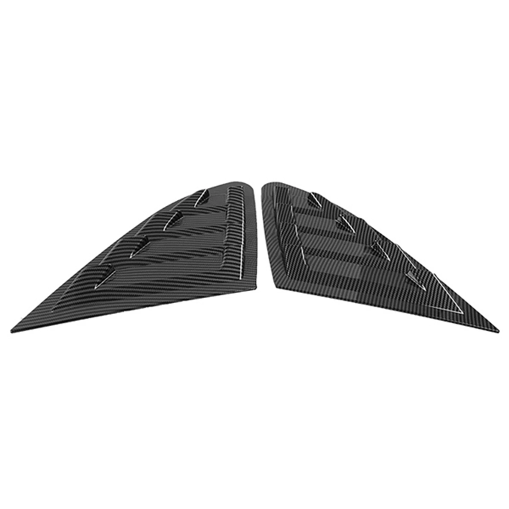 

Car Carbon Fiber Rear Window Louver Shutter Cover Trim for Chevrolet Malibu 2016-2019 Window Side Vent Trim