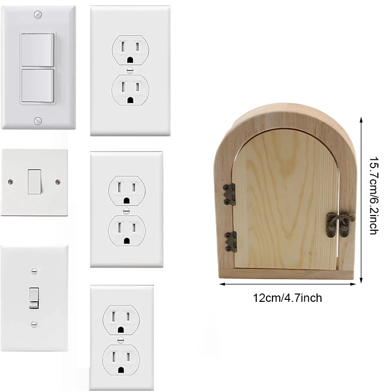 Рамка переключателя из цельного дерева детские розетки настенные защитные