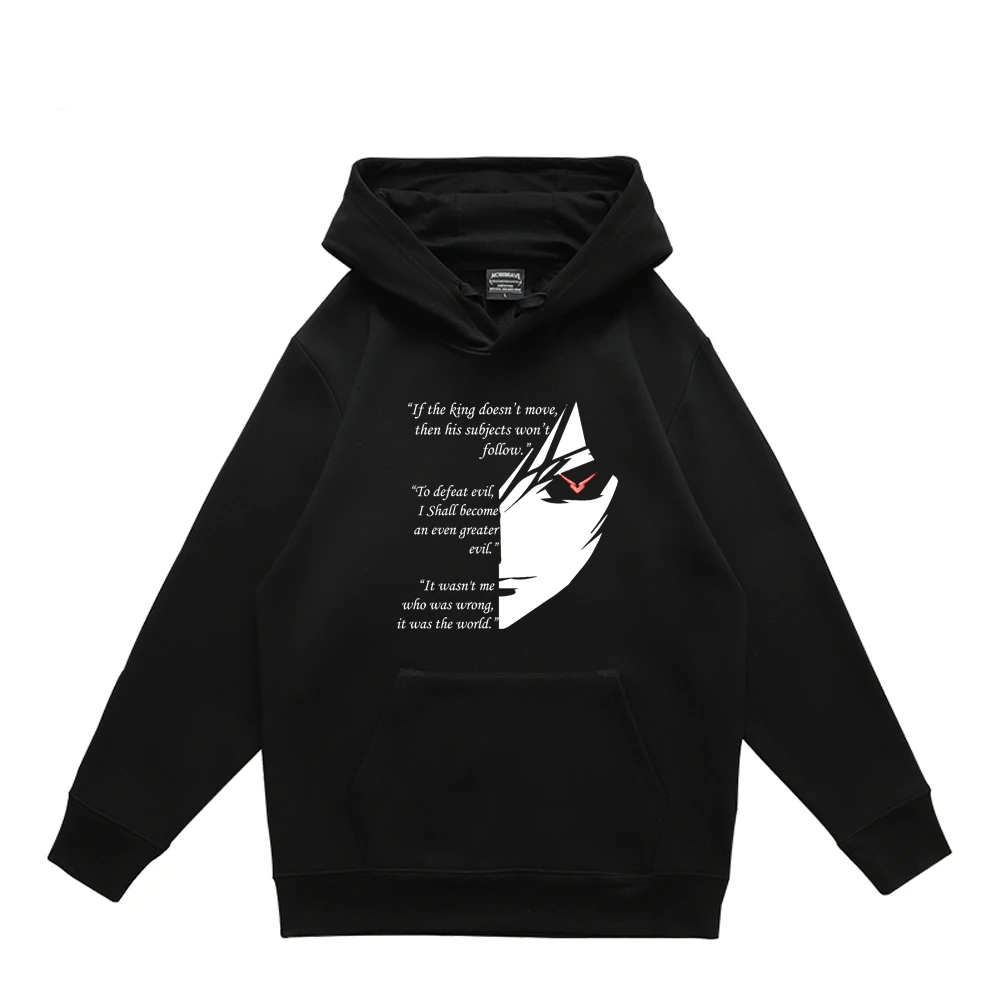 

Hot Anime Hoodie Code Geass Lelouch Hoodies Long Sleeve Hooded Sweatshirt Men/Women Street Fashion Tracksuit Hooded Pullover