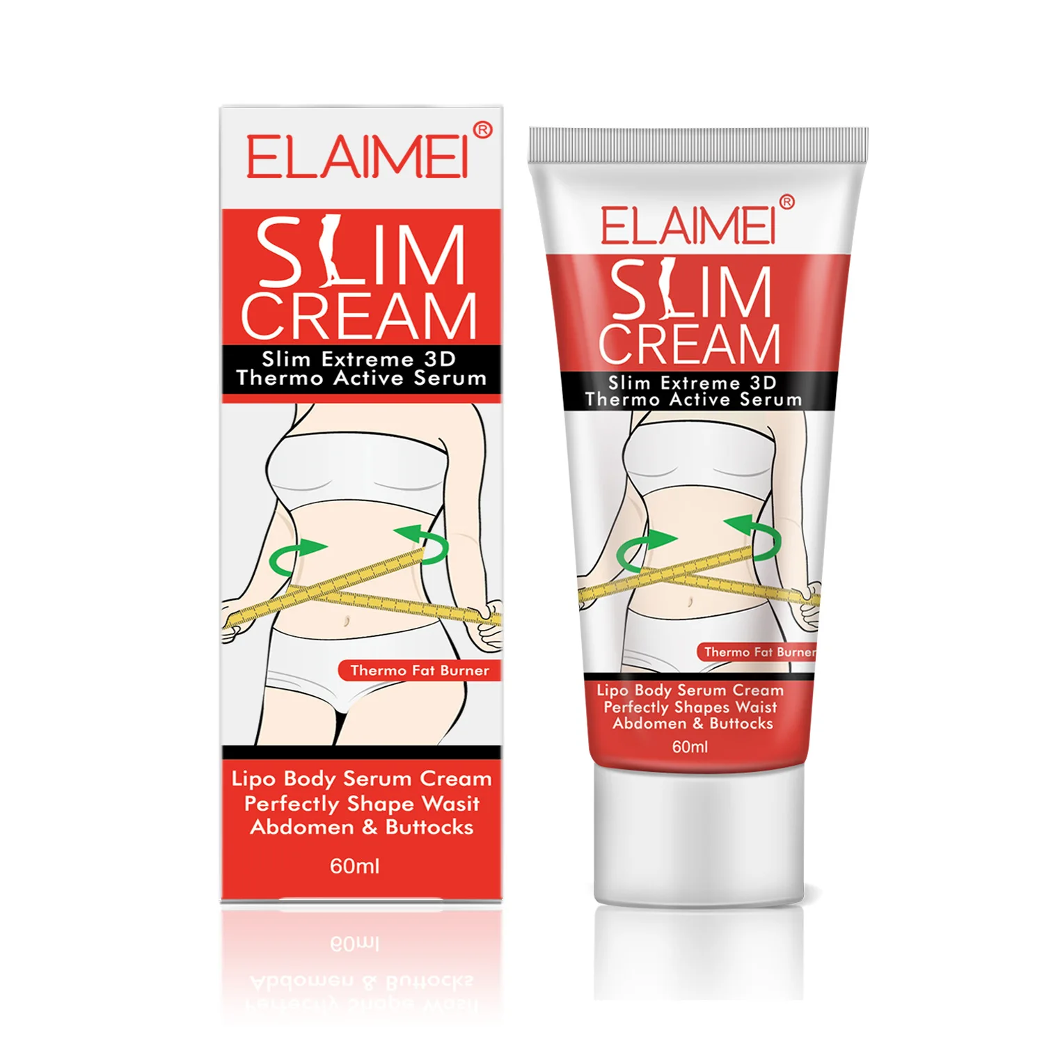 

ELAIMEI Shaping Cream Reduces The Abdomen Slimming Body Massage Cream Cellulite Remover Fat Burning Losing Weight for Belly