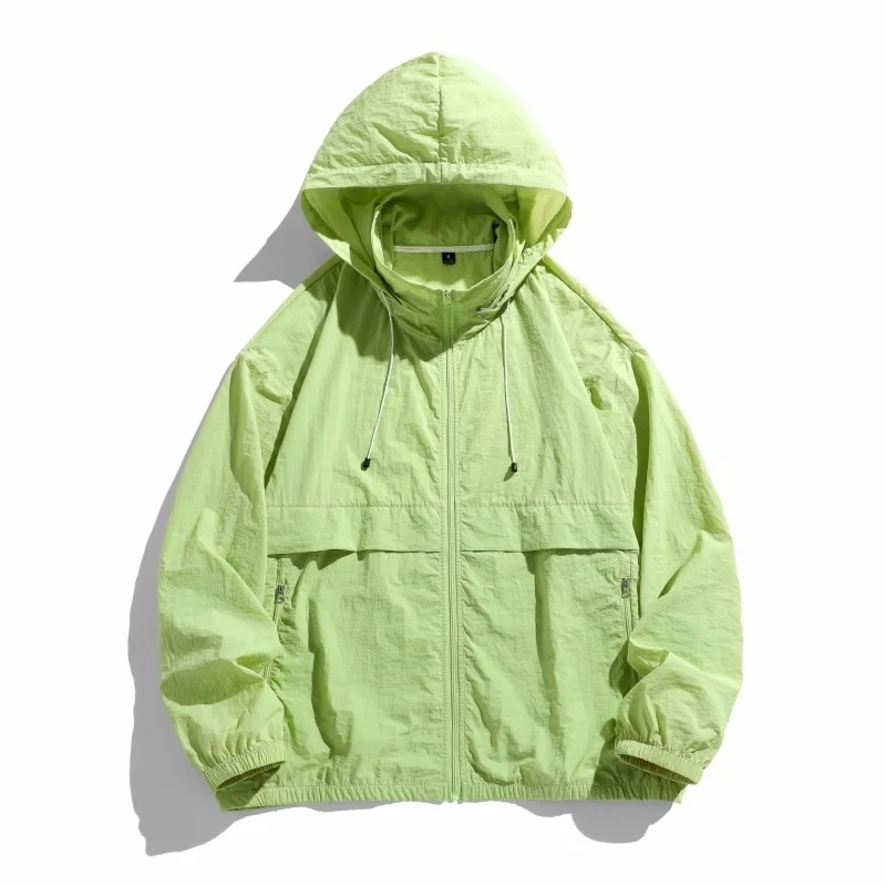 

Новый дизайн чувствительная нишевая Защита от солнца с капюшоном для мужчин тонкая и свободная облегающая большая Повседневная универсальная одежда для пар