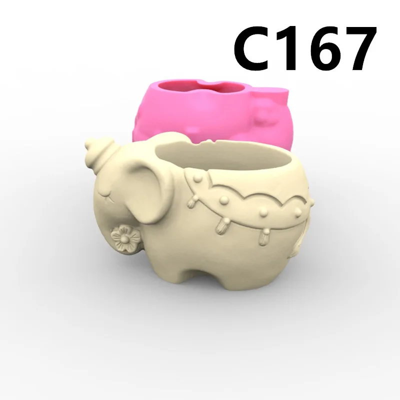 

Милый Единорог, слон, искусственная пепельница, держатель для ручки, силиконовая форма, ароматизированные формы для резьбы по гипсу и бетон...