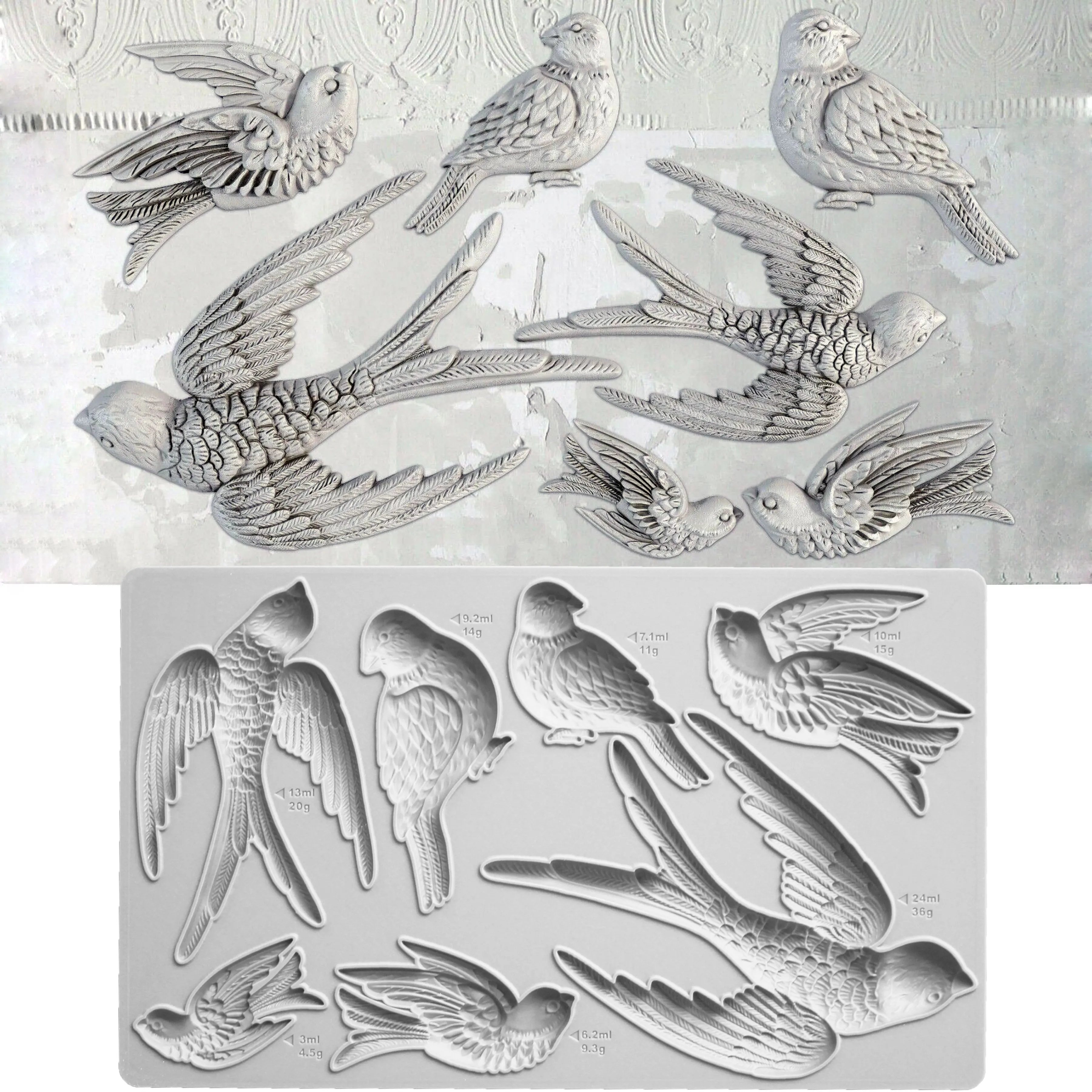 Birds, The Swallow Mould Silicone Mold Fondant Cake Decorating Tool Gumpaste Sugarcraft Chocolate Forms Bakeware Tools