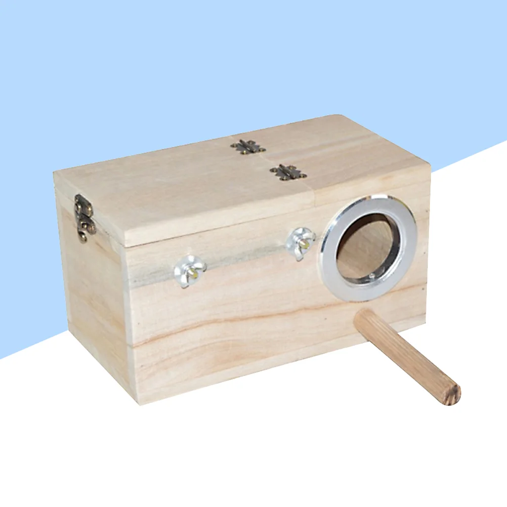 

1PCS Bird Parrot Holder Clear View Left or Right Window Birds Animals Breeding Box Nesting Organizer House